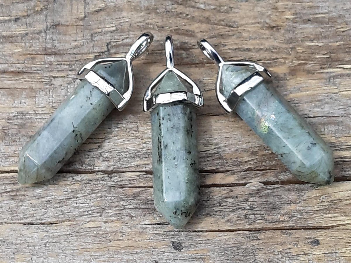 Edelsteen Labradoriet - pendel - healing punt hanger